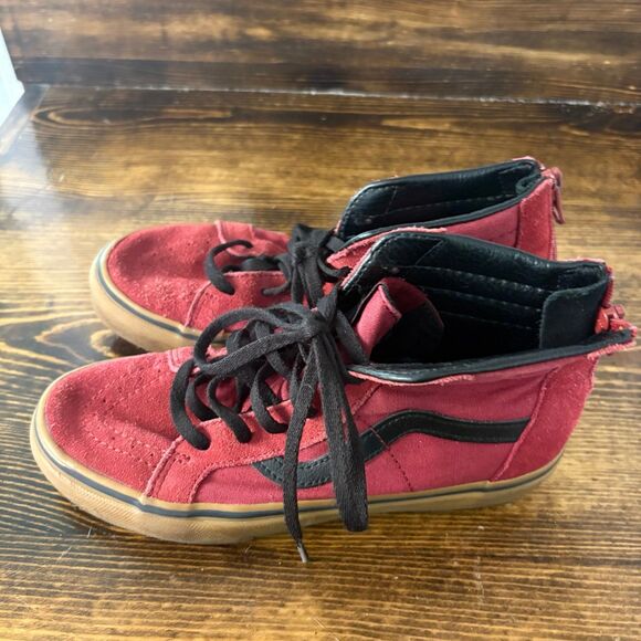Vans Burgundy‎ Sneakers Size 3 - Picture 2 of 9